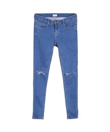 gracegift | 韓國完美激瘦小抓破窄管牛仔褲(パンツ)