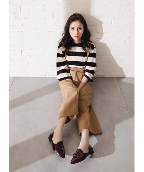 gracegift(グレースギフト)の「韓國尖頭流蘇側鏤空樂福鞋(その他・レディース・灰/酒紅・36/37/38/39/40)」の18枚目の写真