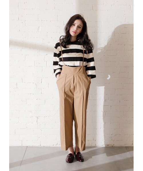 gracegift(グレースギフト)の「韓國尖頭流蘇側鏤空樂福鞋(その他・レディース・灰/酒紅・36/37/38/39/40)」の15枚目の写真