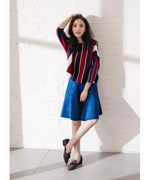 gracegift(グレースギフト)の「韓國尖頭流蘇側鏤空樂福鞋(その他・レディース・灰/酒紅・36/37/38/39/40)」の5枚目の写真