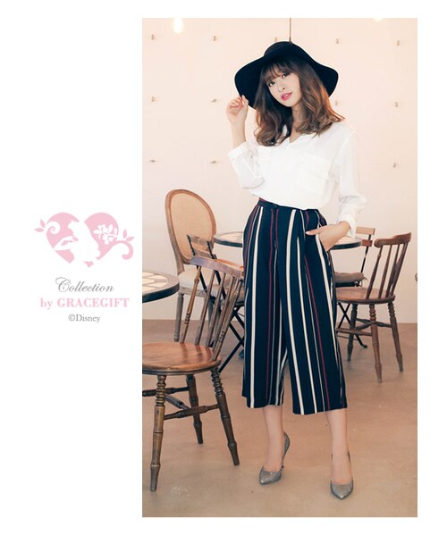 gracegift（グレースギフト）の「韓國輕法優雅素色毛呢女優帽（帽子・レディース・深灰/酒紅/黑・F）」の19枚目の写真