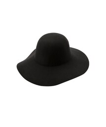gracegift | 韓國輕法優雅素色毛呢女優帽(帽子)
