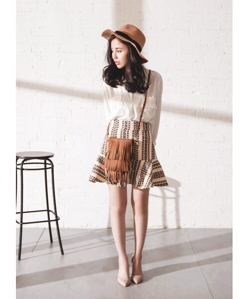 gracegift（グレースギフト）の「韓國法式名伶蝴蝶結緞帶紳士帽（帽子・レディース・酒紅/黑/駝・F）」の14枚目の写真