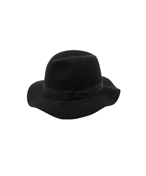 gracegift（グレースギフト）の「韓國法式名伶蝴蝶結緞帶紳士帽（帽子・レディース・酒紅/黑/駝・F）」の7枚目の写真