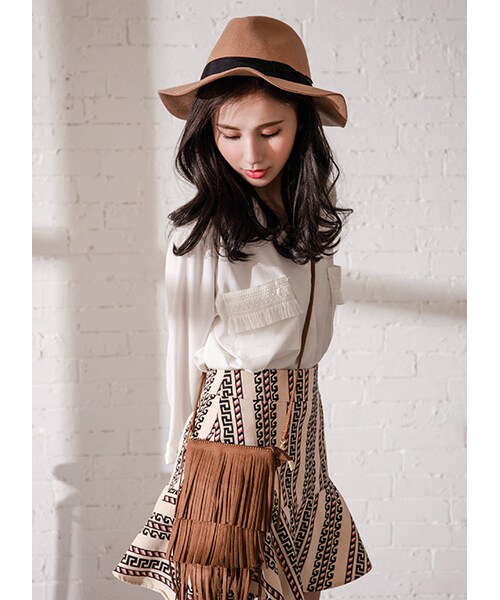 gracegift（グレースギフト）の「韓國法式名伶蝴蝶結緞帶紳士帽（帽子・レディース・酒紅/黑/駝・F）」の13枚目の写真