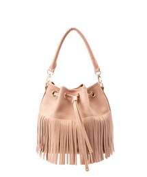 gracegift | 韓國流蘇皮革束口水桶包(バッグ)