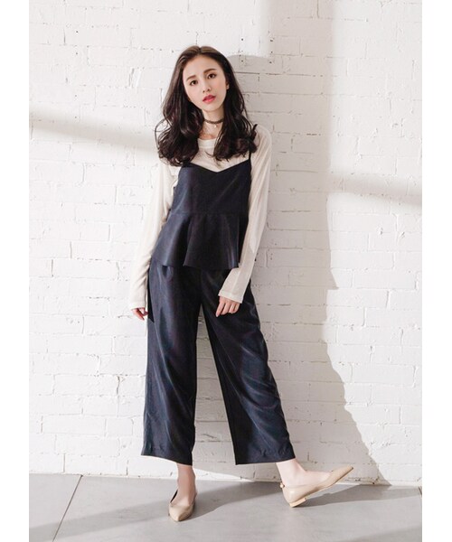 gracegift（グレースギフト）の「韓國後寶石尖頭平底鞋（シューズ・レディース・黑/杏・36/37/38/39/40）」の15枚目の写真