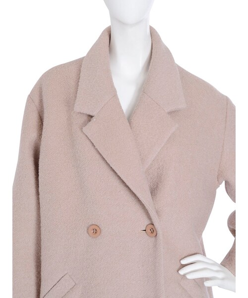 merry jenny（メリージェニー）の「ブークレコクーンコート（ジャケット/アウター・レディース・グレー/ブラック/アイスブルー/ベージュ・F）」の11枚目の写真