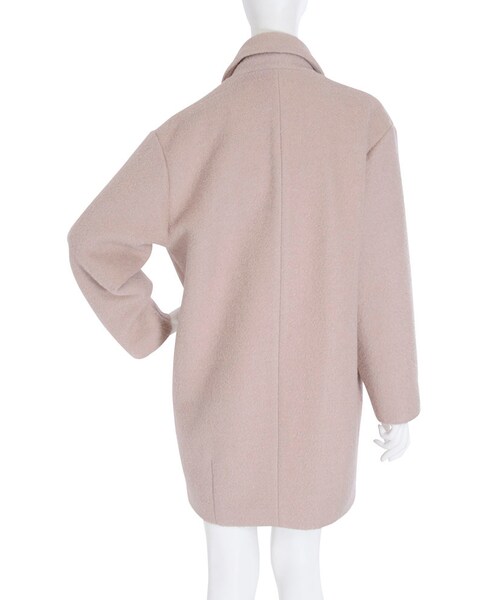 merry jenny（メリージェニー）の「ブークレコクーンコート（ジャケット/アウター・レディース・グレー/ブラック/アイスブルー/ベージュ・F）」の10枚目の写真