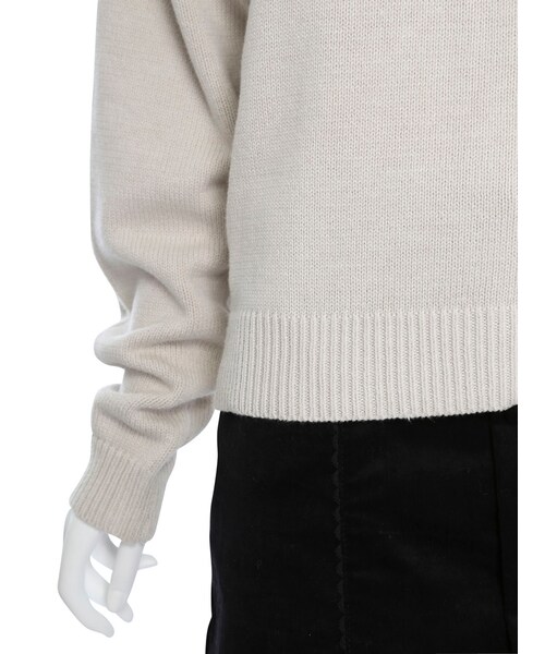 merry jenny（メリージェニー）の「キューピッドタートルニット（トップス・レディース・アイボリー/ブラック/オレンジ/ブルー・F）」の11枚目の写真