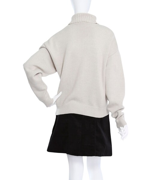 merry jenny（メリージェニー）の「キューピッドタートルニット（トップス・レディース・アイボリー/ブラック/オレンジ/ブルー・F）」の9枚目の写真