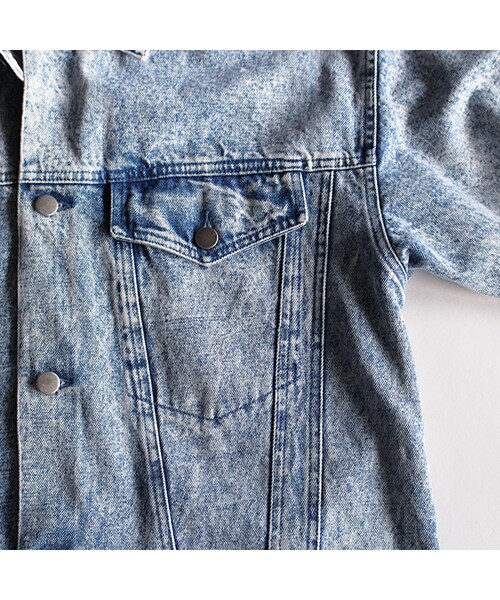 Vintage Clothing（ヴィンテージクロージング）の「Bleach Denim JKT（ジャケット/アウター・Indigo Blue・One）」の4枚目の写真