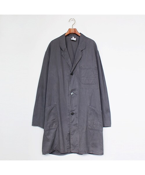 Vintage Clothing(ヴィンテージクロージング)の「Shop Coat(ジャケット/アウター・Dark Grey・One)」の1枚目の写真