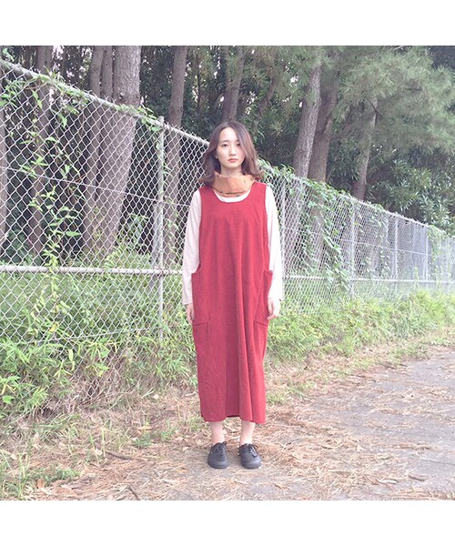 Vintage Clothing（ヴィンテージクロージング）の「Long One-piece（トップス・Red・One）」の8枚目の写真