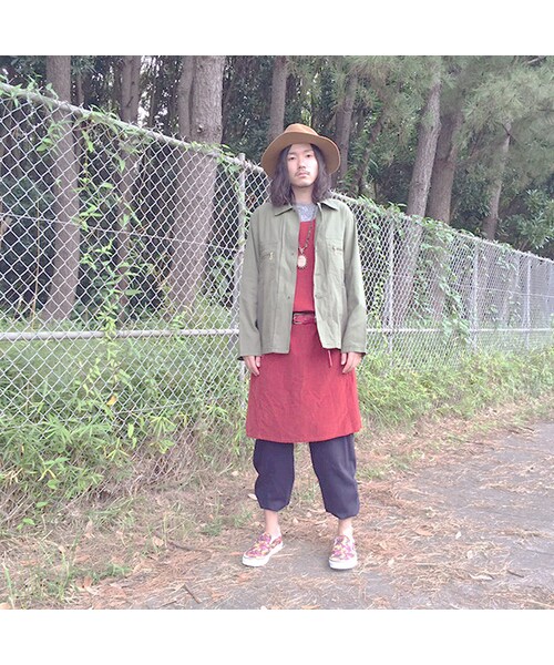 Vintage Clothing（ヴィンテージクロージング）の「Long One-piece（トップス・Red・One）」の9枚目の写真