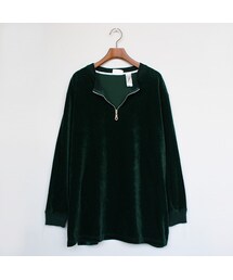 Vintage Clothing | Velour Corduroy Half Zip Tee(トップス)