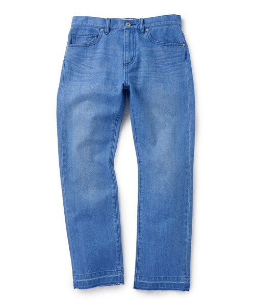 LE JUN（ルジュン）の「デニムストレートカットオフパンツ（パンツ・レディース・ブルー系・S/M）」の2枚目の写真