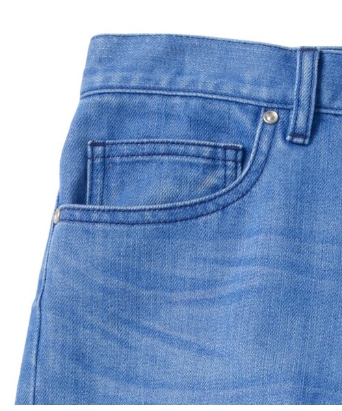 LE JUN（ルジュン）の「デニムストレートカットオフパンツ（パンツ・レディース・ブルー系・S/M）」の7枚目の写真