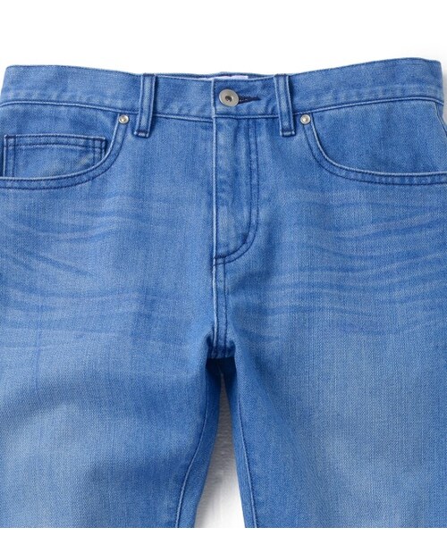 LE JUN（ルジュン）の「デニムストレートカットオフパンツ（パンツ・レディース・ブルー系・S/M）」の6枚目の写真