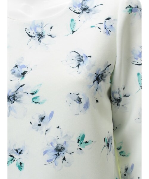 31 Sons de mode（トランテアン　ソン　ドゥ　モード）の「花柄プリントセットアッププルオーバー（トップス・レディース・ブラック/オフホワイト/ピンク・36/38）」の13枚目の写真