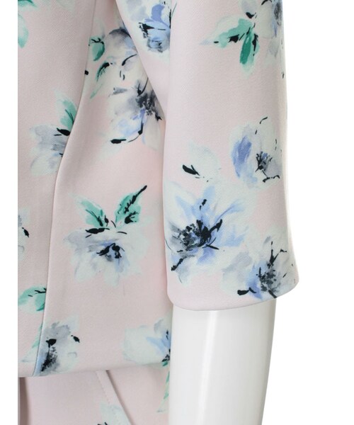 31 Sons de mode（トランテアン　ソン　ドゥ　モード）の「花柄プリントセットアッププルオーバー（トップス・レディース・ブラック/オフホワイト/ピンク・36/38）」の9枚目の写真