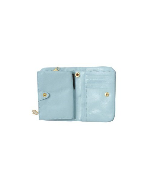 mercibeaucoup,（メルシーボークー）の「メルシーボークー、 / メルサイ / 財布（財布/小物・レディース・dark brown/light blue/black・-）」の6枚目の写真