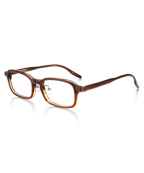 JINS(ジンズ)の「【JINS CLASSIC -Layered Acetate-】レイヤード アセテート(メガネ・メンズ・ブラウン/ネイビー/ブラウンデミ/ブラック・51□18-150○34 (Largeのみ))」の1枚目の写真