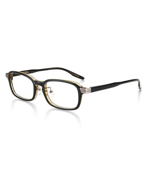 JINS(ジンズ)の「【JINS CLASSIC -Layered Acetate-】レイヤード アセテート(メガネ・メンズ・ブラウン/ネイビー/ブラウンデミ/ブラック・51□18-150○34 (Largeのみ))」の2枚目の写真