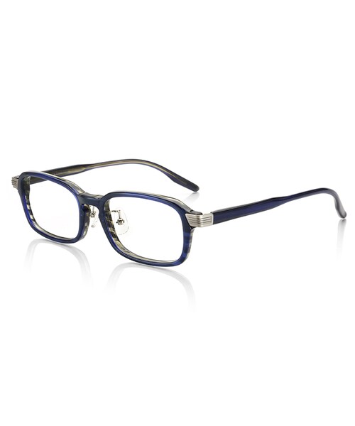 JINS(ジンズ)の「【JINS CLASSIC -Layered Acetate-】レイヤード アセテート(メガネ・メンズ・ブラウン/ネイビー/ブラウンデミ/ブラック・51□18-150○34 (Largeのみ))」の4枚目の写真