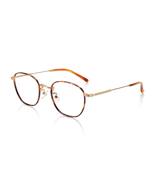 JINS（ジンズ）の「【JINS CLASSIC -Metal-】メタル（メガネ・レディース・グリーン/ピンクデミ/ブラウンデミ/ゴールド・48□20-146○41 (Smallのみ)）」の2枚目の写真