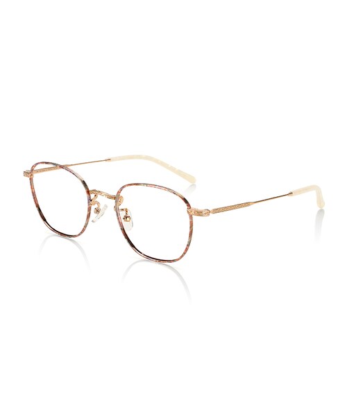 JINS（ジンズ）の「【JINS CLASSIC -Metal-】メタル（メガネ・レディース・グリーン/ピンクデミ/ブラウンデミ/ゴールド・48□20-146○41 (Smallのみ)）」の3枚目の写真