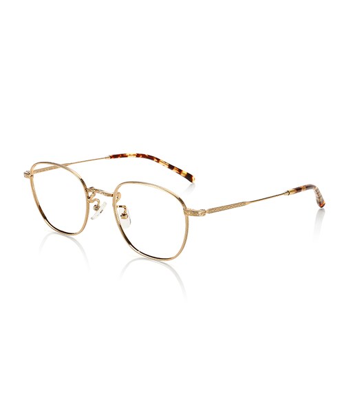 JINS（ジンズ）の「【JINS CLASSIC -Metal-】メタル（メガネ・レディース・グリーン/ピンクデミ/ブラウンデミ/ゴールド・48□20-146○41 (Smallのみ)）」の4枚目の写真