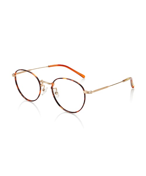 JINS（ジンズ）の「【JINS CLASSIC -Metal-】メタル（メガネ・レディース・ワイン/ライトブラウンササ/ブラウンデミ/ゴールド・49□20-146○42 (Smallのみ)）」の3枚目の写真