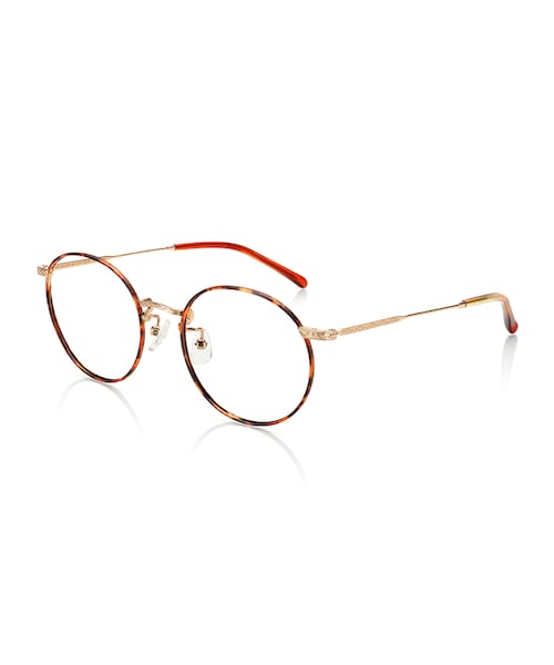 JINS（ジンズ）の「【JINS CLASSIC -Metal-】メタル（メガネ・レディース・ワイン/ライトブラウンササ/ブラウンデミ/ゴールド・51□19-146○45 (Mediumのみ)）」の3枚目の写真