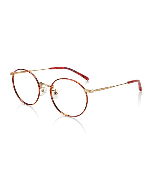 JINS（ジンズ）の「【JINS CLASSIC -Metal-】メタル（メガネ・レディース・ワイン/ライトブラウンササ/ブラウンデミ/ゴールド・51□19-146○45 (Mediumのみ)）」の2枚目の写真