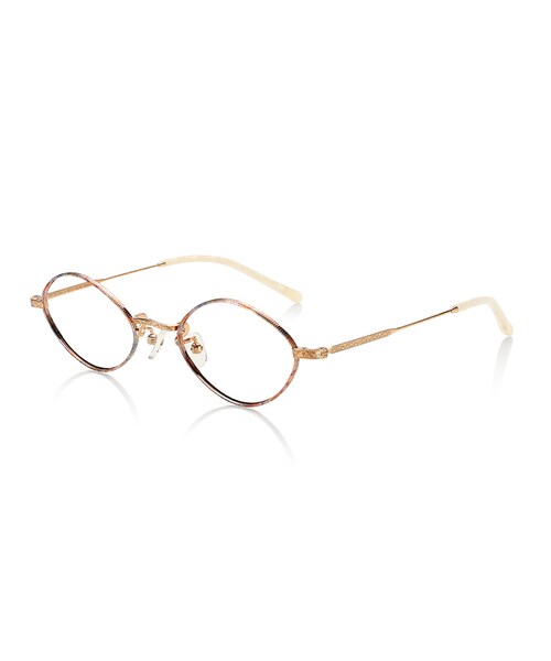 JINS（ジンズ）の「【JINS CLASSIC -Metal-】メタル（メガネ・レディース・グリーン/ピンクデミ/ブラウンデミ/ゴールド・48□21-146○36 (Smallのみ)）」の3枚目の写真