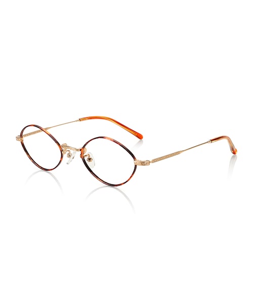 JINS（ジンズ）の「【JINS CLASSIC -Metal-】メタル（メガネ・レディース・グリーン/ピンクデミ/ブラウンデミ/ゴールド・48□21-146○36 (Smallのみ)）」の2枚目の写真