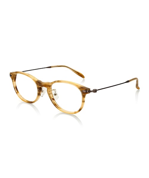 JINS（ジンズ）の「【JINS CLASSIC -Acetate&Titanium-】アセテート&チタン（メガネ・メンズ・カーキササ/イエローササ/ダークブラウンデミ/グレーササ・48□20-145○38 (Largeのみ)）」の4枚目の写真