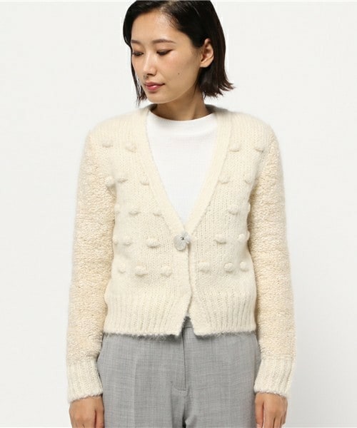 ルールロジェット　モヘアロングカーディガン　ピンク　サイズ1 ルールロジェット モヘアロングカーディガン ピンク サイズ1 - メルカリ