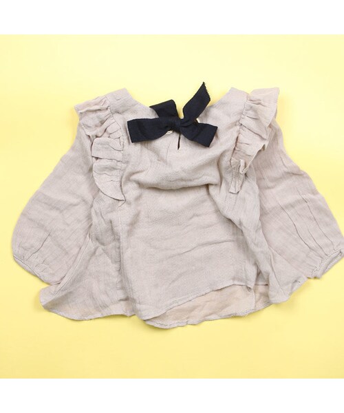 no brand（ノーブランド）の「＊9月8日12:00発売＊バックリボンブラウス　カーキ《90～130》（シャツ/ブラウス・キッズ・その他）」の12枚目の写真