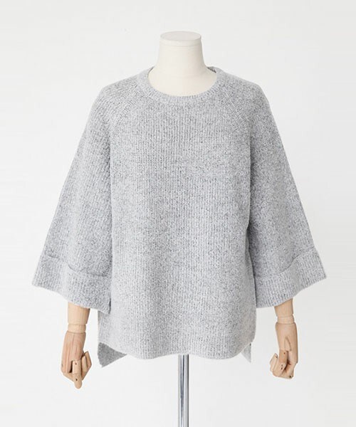 DHOLIC(ディーホリック)の「ワイドスリーブニットプルオーバー(ニット/セーター・レディース・オリーブグリーン/グレー/ピンク/ブラック/ベージュ/ホワイトアイボリー/ミント・FREE)」の4枚目の写真