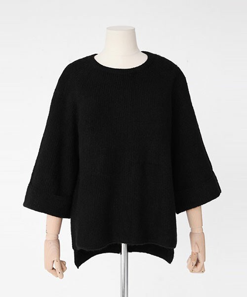 DHOLIC(ディーホリック)の「ワイドスリーブニットプルオーバー(ニット/セーター・レディース・オリーブグリーン/グレー/ピンク/ブラック/ベージュ/ホワイトアイボリー/ミント・FREE)」の3枚目の写真