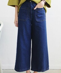 DHOLIC | ポケットディテールハイウエストワイドデニムパンツ(デニムパンツ)