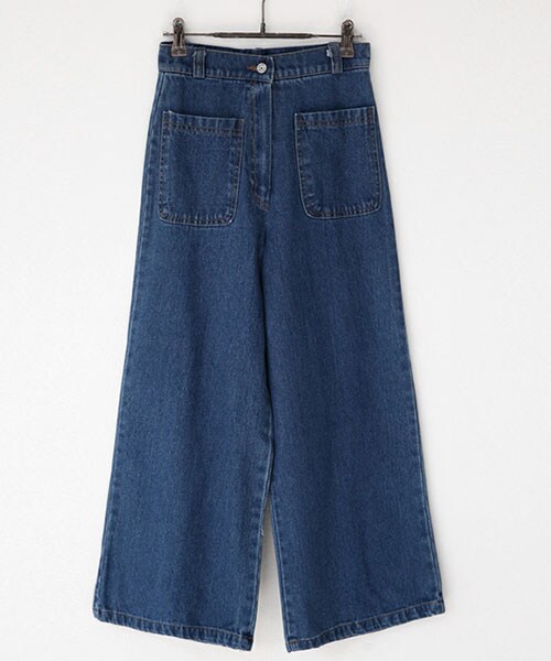 DHOLIC（ディーホリック）の「ポケットディテールハイウエストワイドデニムパンツ（デニムパンツ・レディース・ディープブルーデニム/ブルーデニム・S/M）」の3枚目の写真