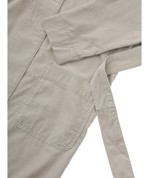 w closet（ダブルクローゼット）の「コーデュロイガウンコート（ジャケット/アウター・レディース・Lグレー/オレンジベージュ/ブラック・FREE）」の8枚目の写真