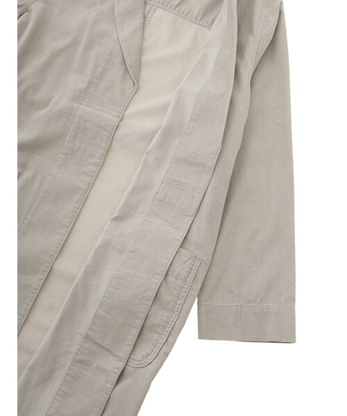 w closet（ダブルクローゼット）の「コーデュロイガウンコート（ジャケット/アウター・レディース・Lグレー/オレンジベージュ/ブラック・FREE）」の10枚目の写真