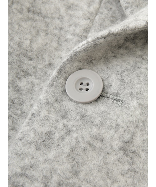 w closet(ダブルクローゼット)の「【予約】ブークレ起毛フードコート(ジャケット/アウター・レディース・ベージュ/グレー/ネイビー・FREE)」の9枚目の写真