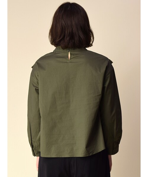 w closet（ダブルクローゼット）の「タッセル付き長袖ブラウス（トップス・レディース・オフホワイト/キャメル/カーキ・FREE）」の6枚目の写真