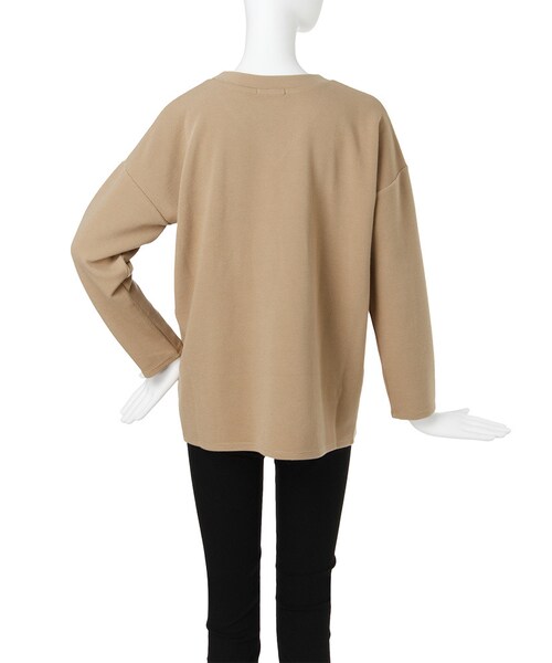 MURUA(ムルーア)の「【CASUAL】Vネックデコルテトップス(トップス・レディース・ホワイト/ブラック/ベージュ・F)」の6枚目の写真