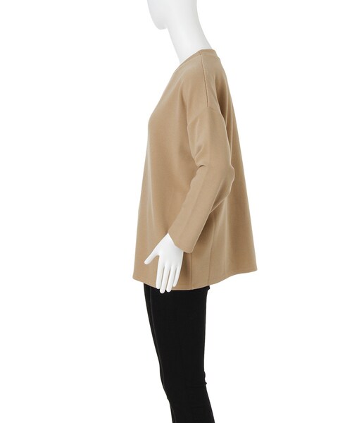 MURUA(ムルーア)の「【CASUAL】Vネックデコルテトップス(トップス・レディース・ホワイト/ブラック/ベージュ・F)」の5枚目の写真